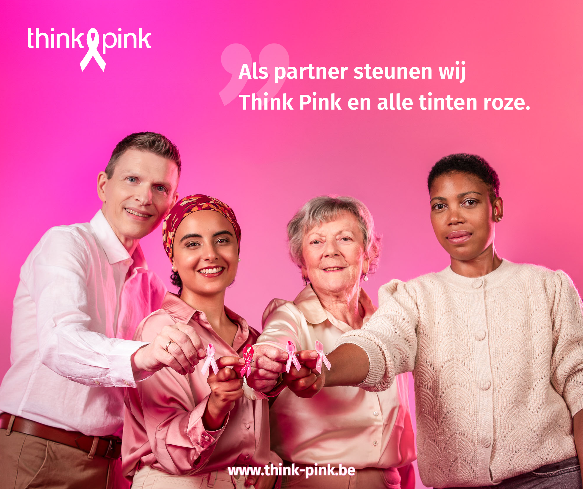 Borstkanker gaat ons allemaal aan. POP engageert zich voor Think Pink